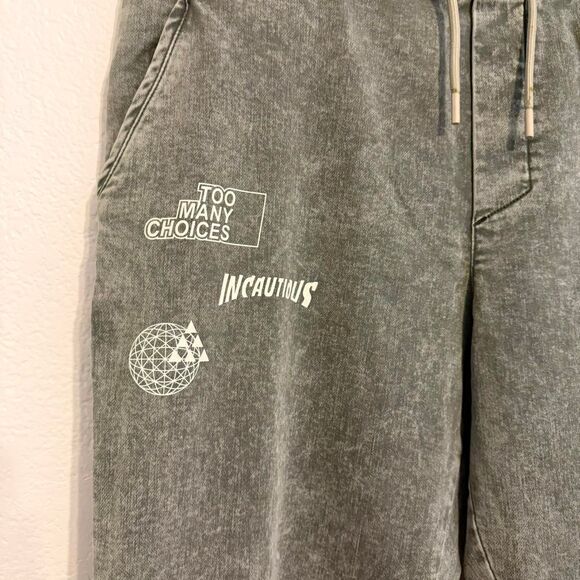 Zara Men's GreyGreen Joggers - Picture 2 of 6